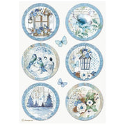 STAMPERIA A4 Rice Paper - BLUELAND DFSA4788